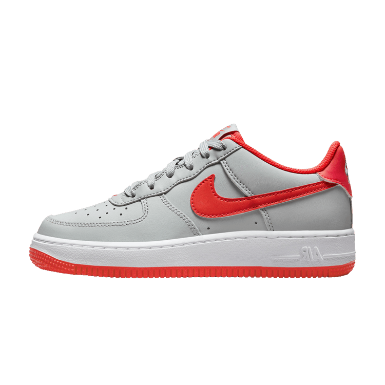 Overkicks - Nike Air Force 1 Low Light Smoke Bright Crimson (GS) (CT3839-005) - vista lateral
