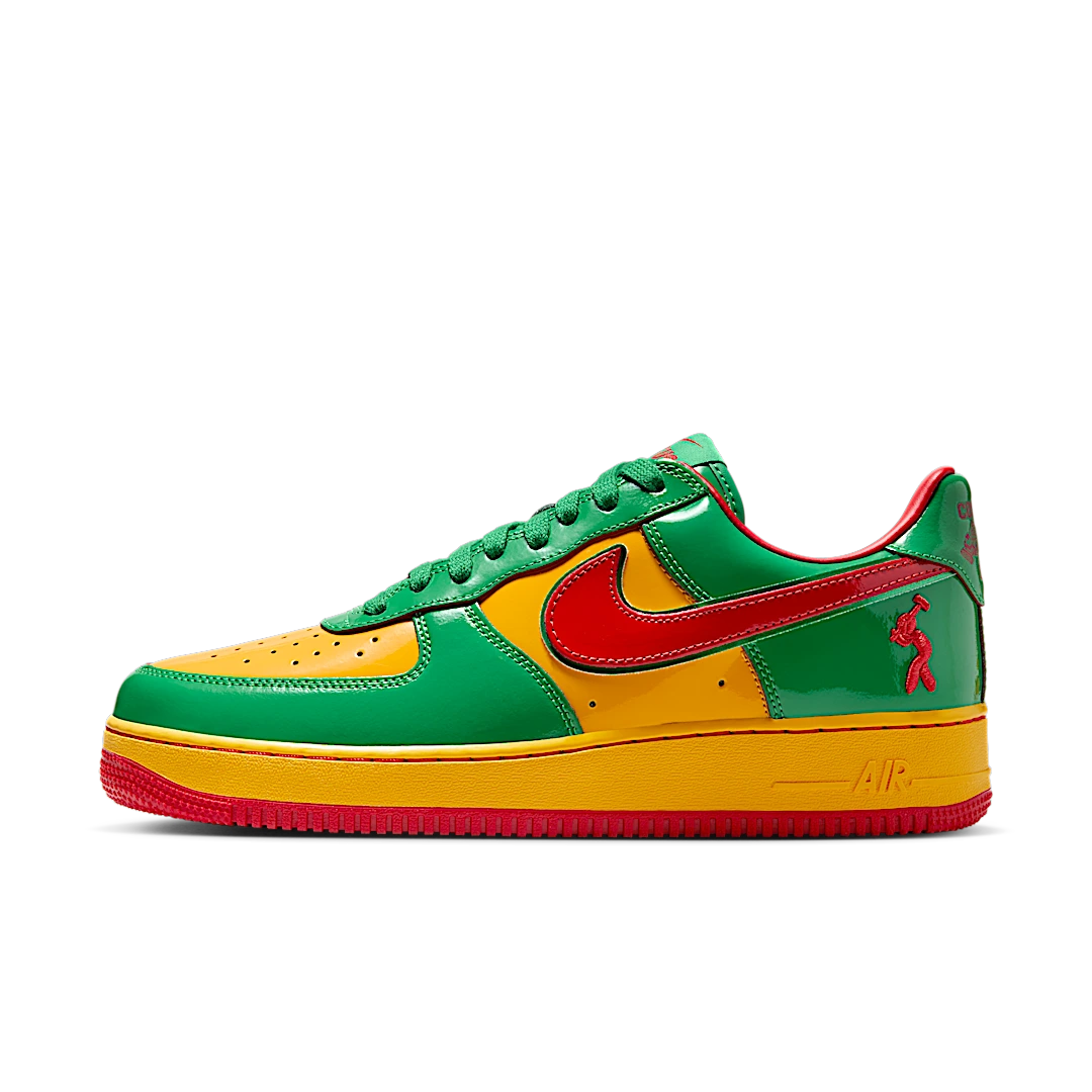 Overkicks - Nike Air Force 1 Low Lil Yachty Concrete Boys Lucky Green (IH4383-300) - vista lateral