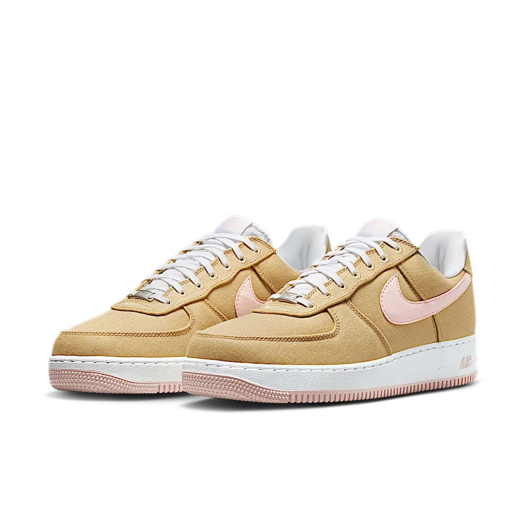 Overkicks - Nike Air Force 1 Low Linen Canvas (HV2021-200) - vista trasera