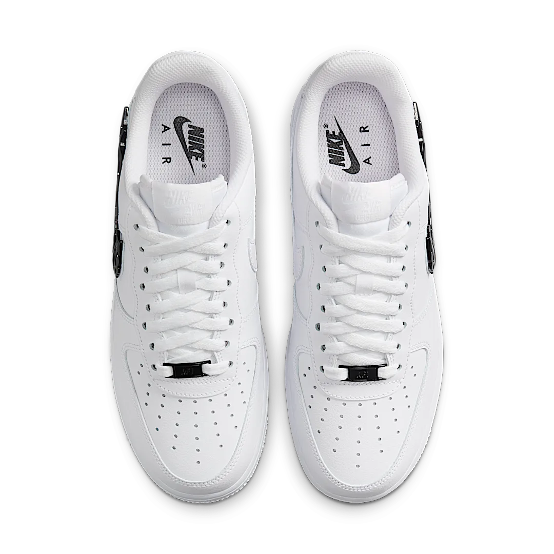 Overkicks - Nike Air Force 1 Low Liquid Metal Swoosh (IF1686-101) - par completo