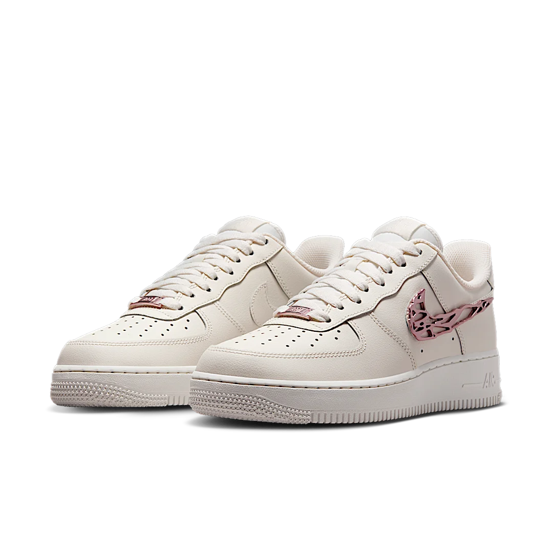 Overkicks - Nike Air Force 1 Low Liquid Metal Swoosh Metallic Rose Gold (IF1686-161) - vista trasera