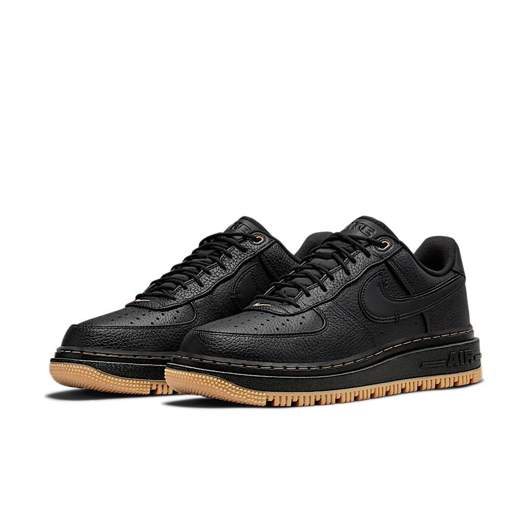 Overkicks - Nike Air Force 1 Low Luxe Black Gum (DB4109-001) - vista trasera