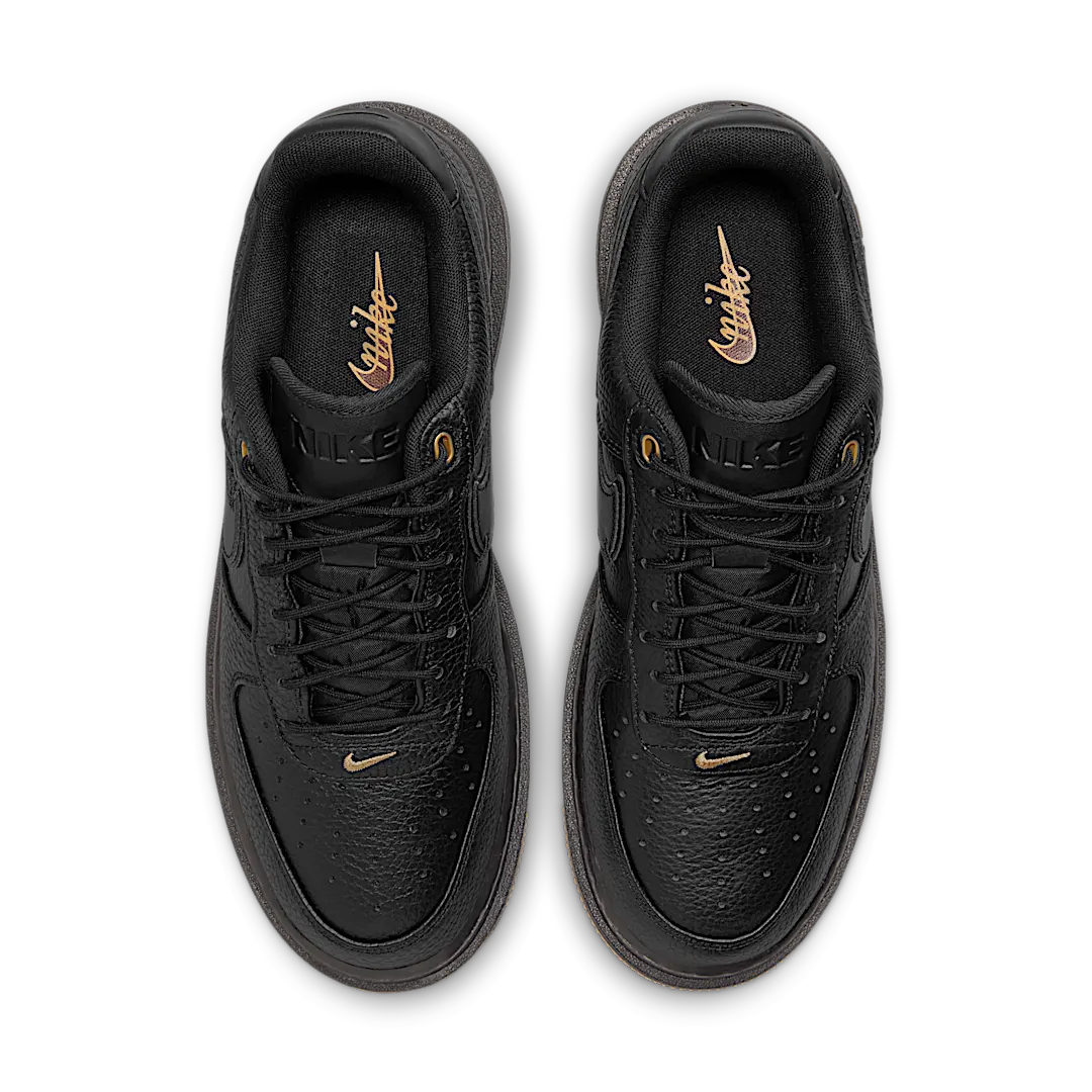 Overkicks - Nike Air Force 1 Low Luxe Black Gum (DB4109-001) - par completo
