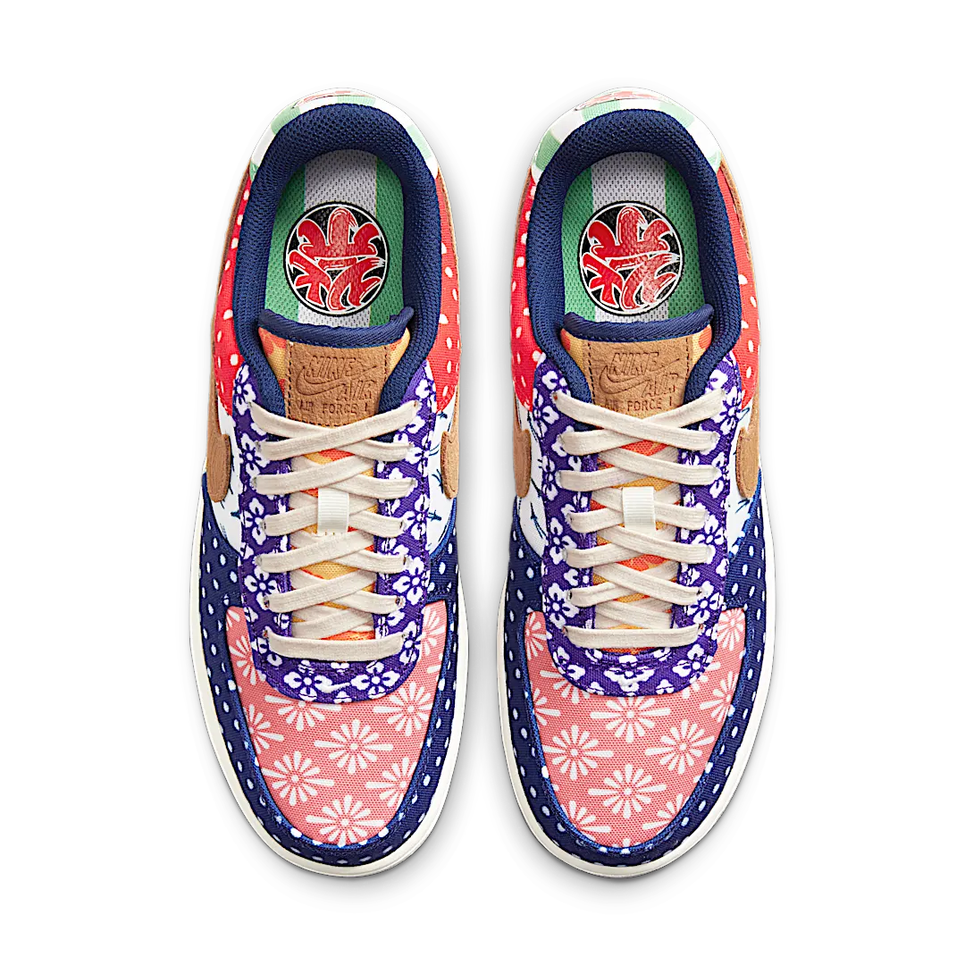 Overkicks - Nike Air Force 1 Low Matsuri (2021) (DM6229-470) - par completo