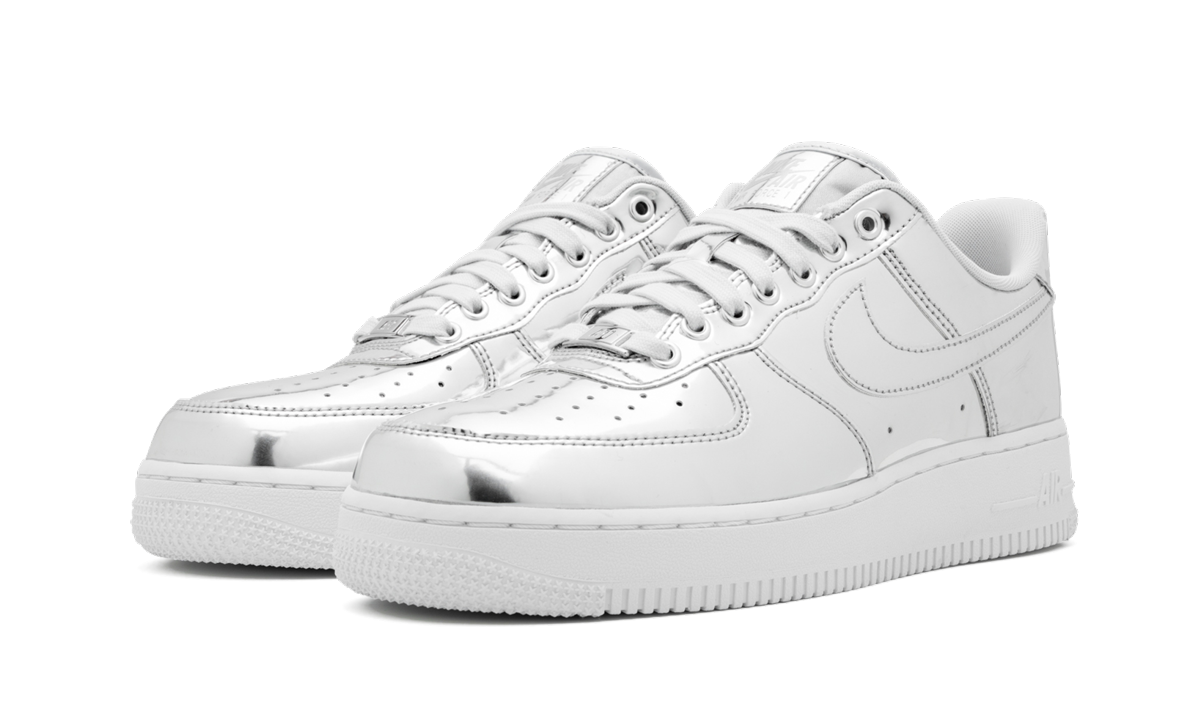 Overkicks - Nike Air Force 1 Low Metallic Chrome (CQ6566-001) - vista trasera