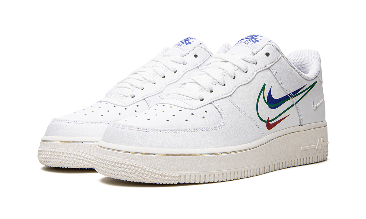 Overkicks - Nike Air Force 1 Low Multi-Swoosh (DM9096-101) - vista trasera