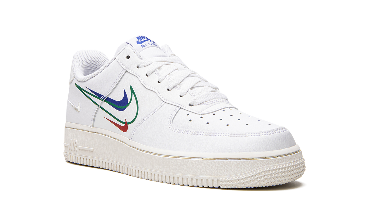 Overkicks - Nike Air Force 1 Low Multi-Swoosh (DM9096-101) - detalle lateral interior