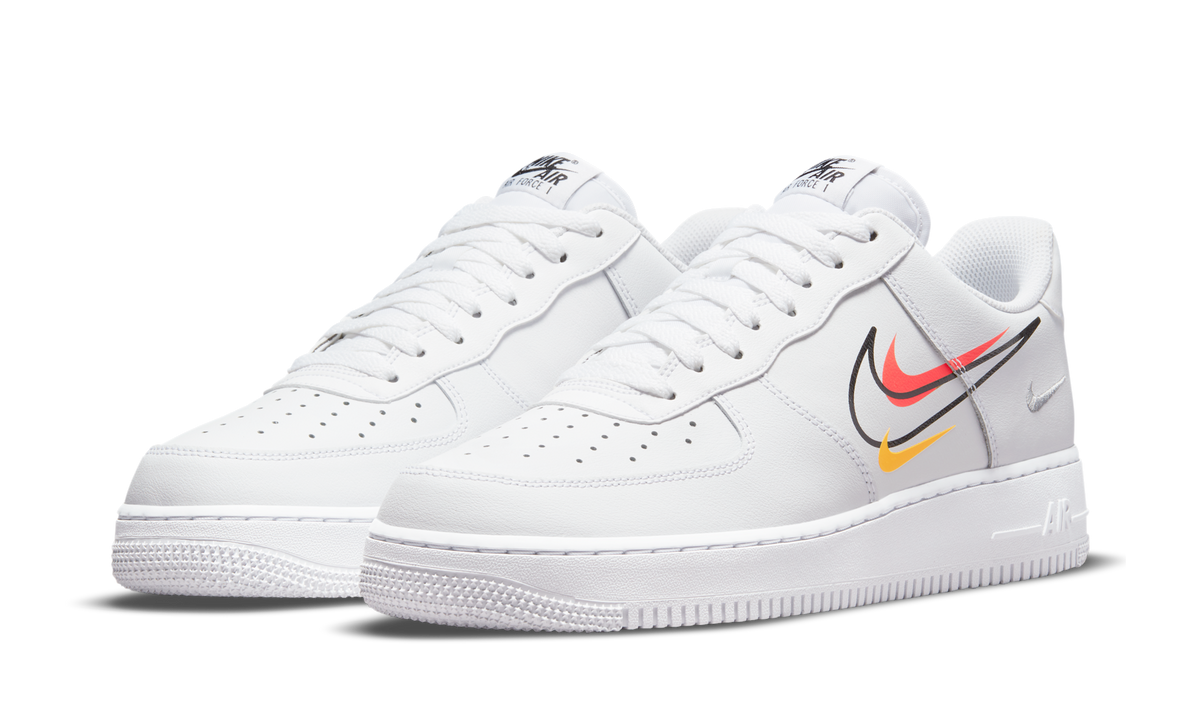 Overkicks - Nike Air Force 1 Low Multi-Swoosh White (DM9096-100) - vista trasera