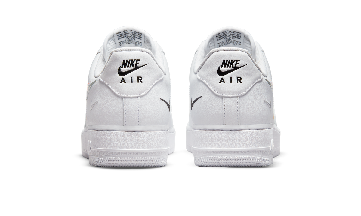 Overkicks - Nike Air Force 1 Low Multi-Swoosh White (DM9096-100) - detalle talón