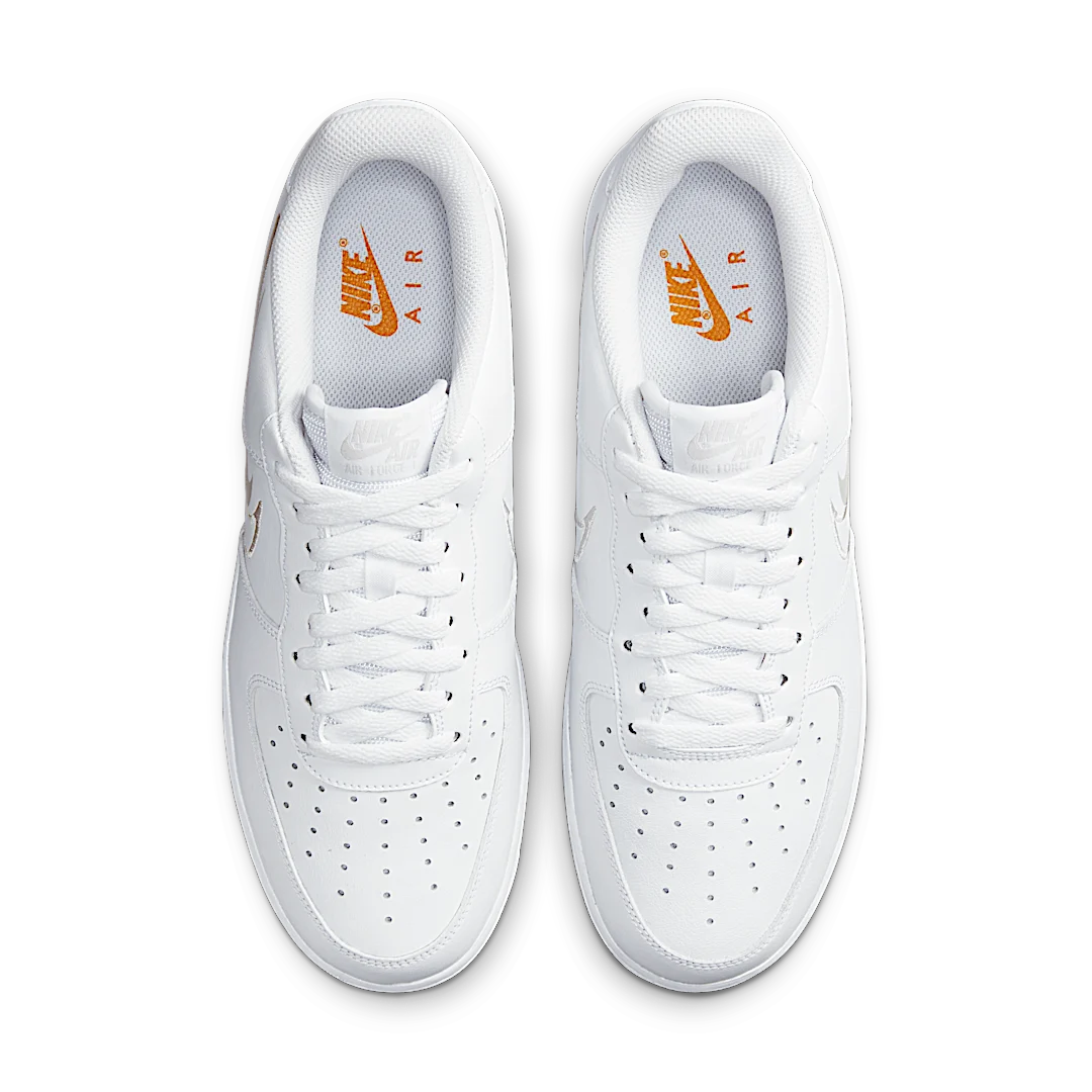Overkicks - Nike Air Force 1 Low Multi-Swoosh White Yellow (DX2650-100) - par completo