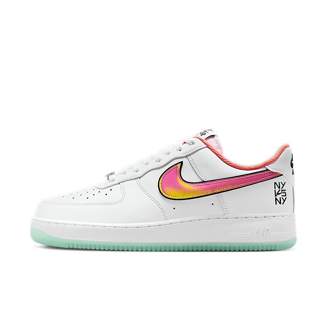 Overkicks - Nike Air Force 1 Low NY vs. NY White Crimson Pulse (IH4962-100) - vista lateral
