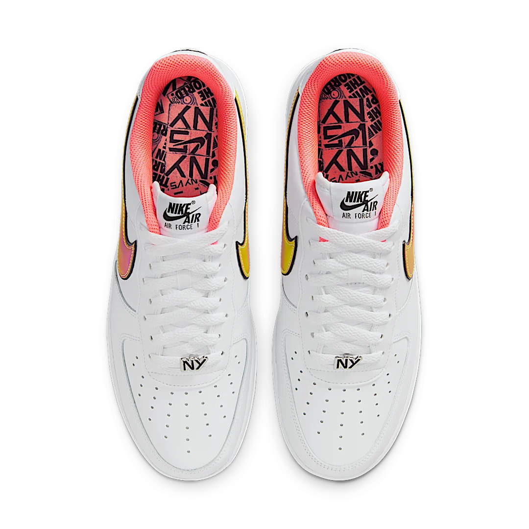 Overkicks - Nike Air Force 1 Low NY vs. NY White Crimson Pulse (IH4962-100) - par completo