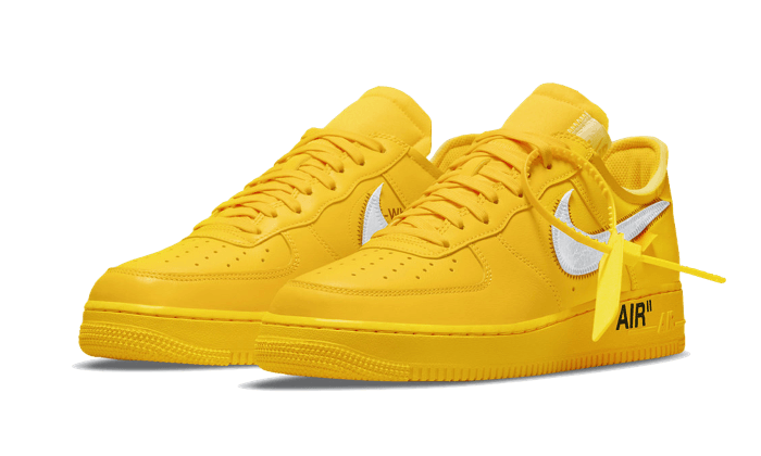 Overkicks - Nike Air Force 1 Low Off-White ICA University Gold (DD1876-700) - par completo