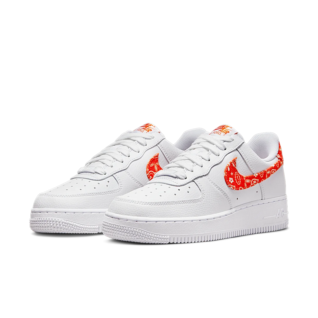 Overkicks - Nike Air Force 1 Low Orange Paisley (DJ9942-102) - vista trasera