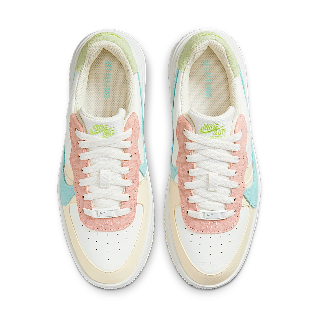 Overkicks - Nike Air Force 1 Low PLT.AF.ORM Pastel Leopard (DX2671-100) - par completo
