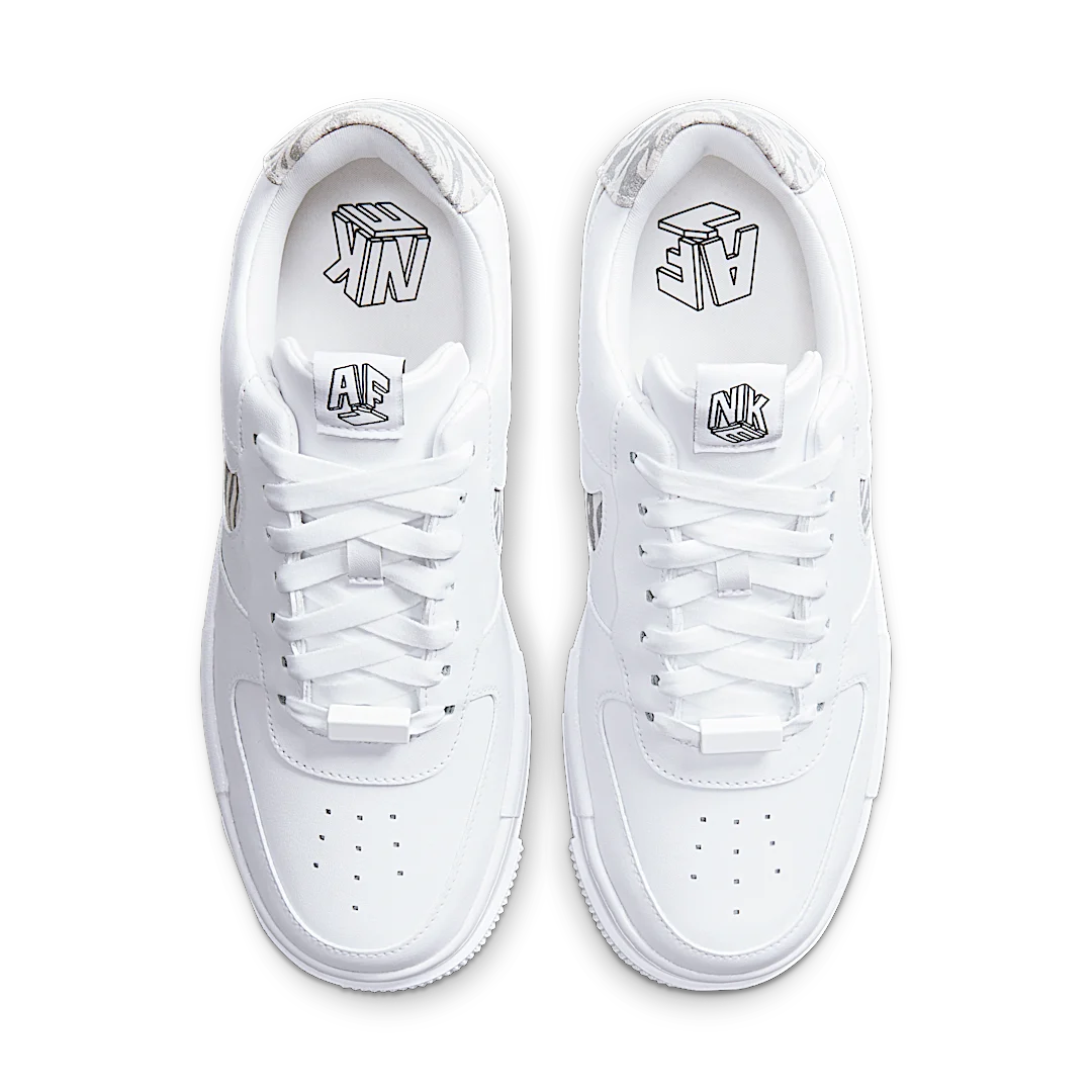 Overkicks - Nike Air Force 1 Low Pixel SE White Zebra (DH9632-100) - par completo