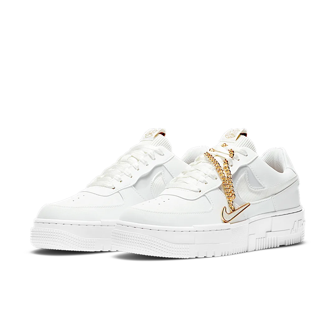 Overkicks - Nike Air Force 1 Low Pixel Summit White (DC1160-100) - vista trasera