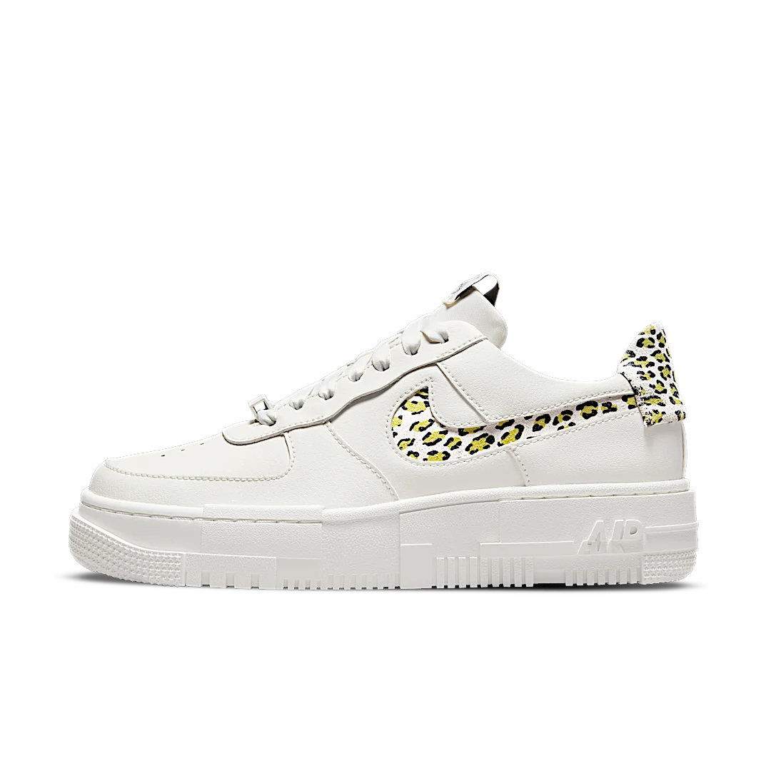 Overkicks - Nike Air Force 1 Low Pixel White Leopard (DH9632-101) - vista lateral