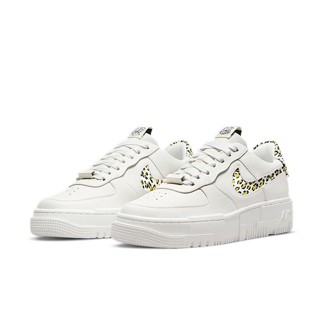 Overkicks - Nike Air Force 1 Low Pixel White Leopard (DH9632-101) - vista trasera