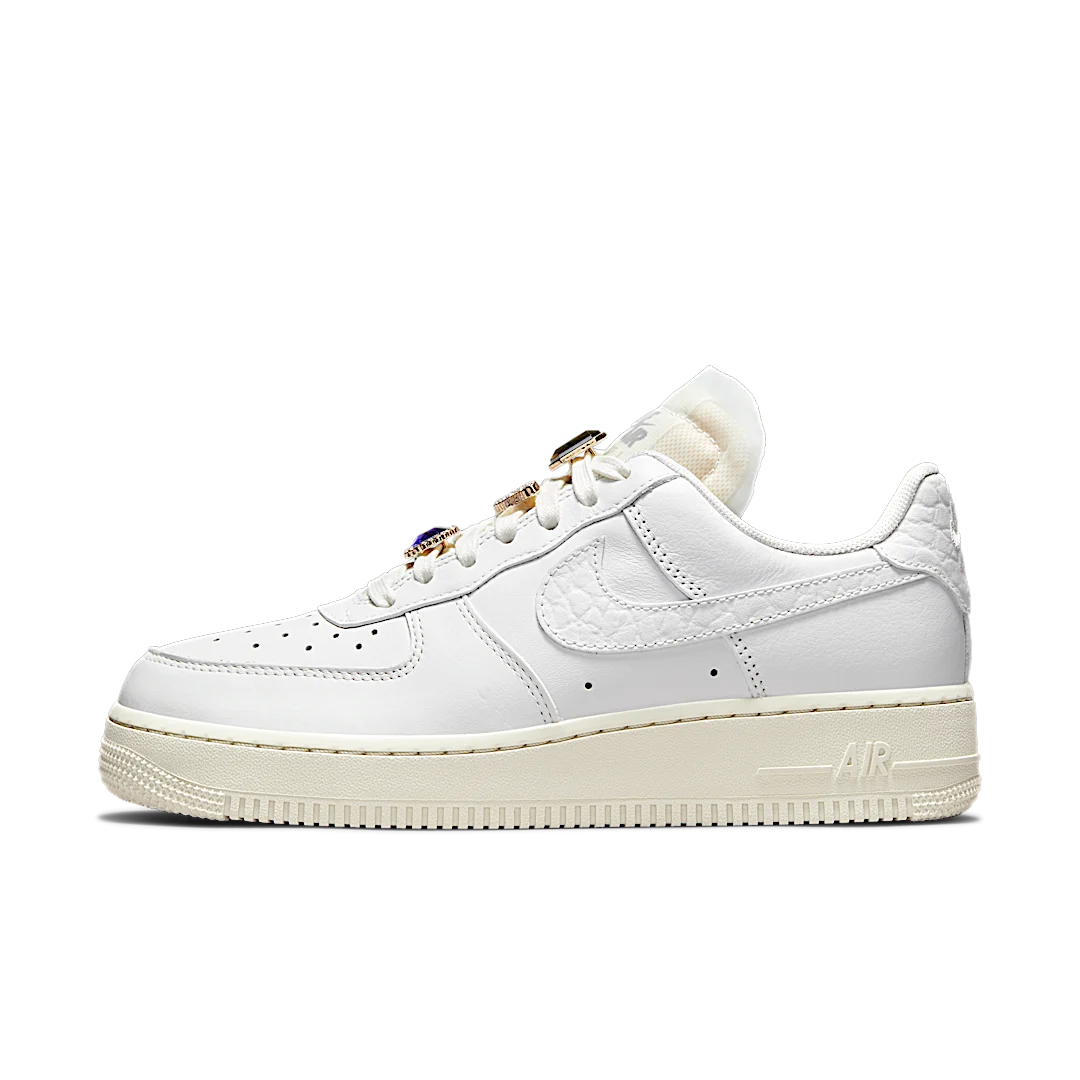 Overkicks - Nike Air Force 1 Low Prm Jewels White (DN5463-100) - vista lateral