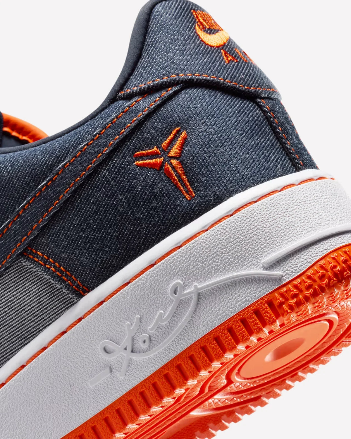 Overkicks - Nike Air Force 1 Low Protro Kobe Bryant Denim Obsidian Safety Orange (IM1980-400) - imagen 6