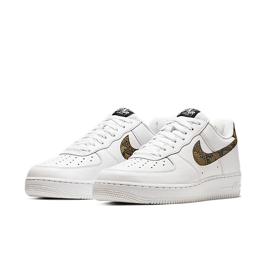 Overkicks - Nike Air Force 1 Low Retro Ivory Snake (AO1635-100) - vista trasera
