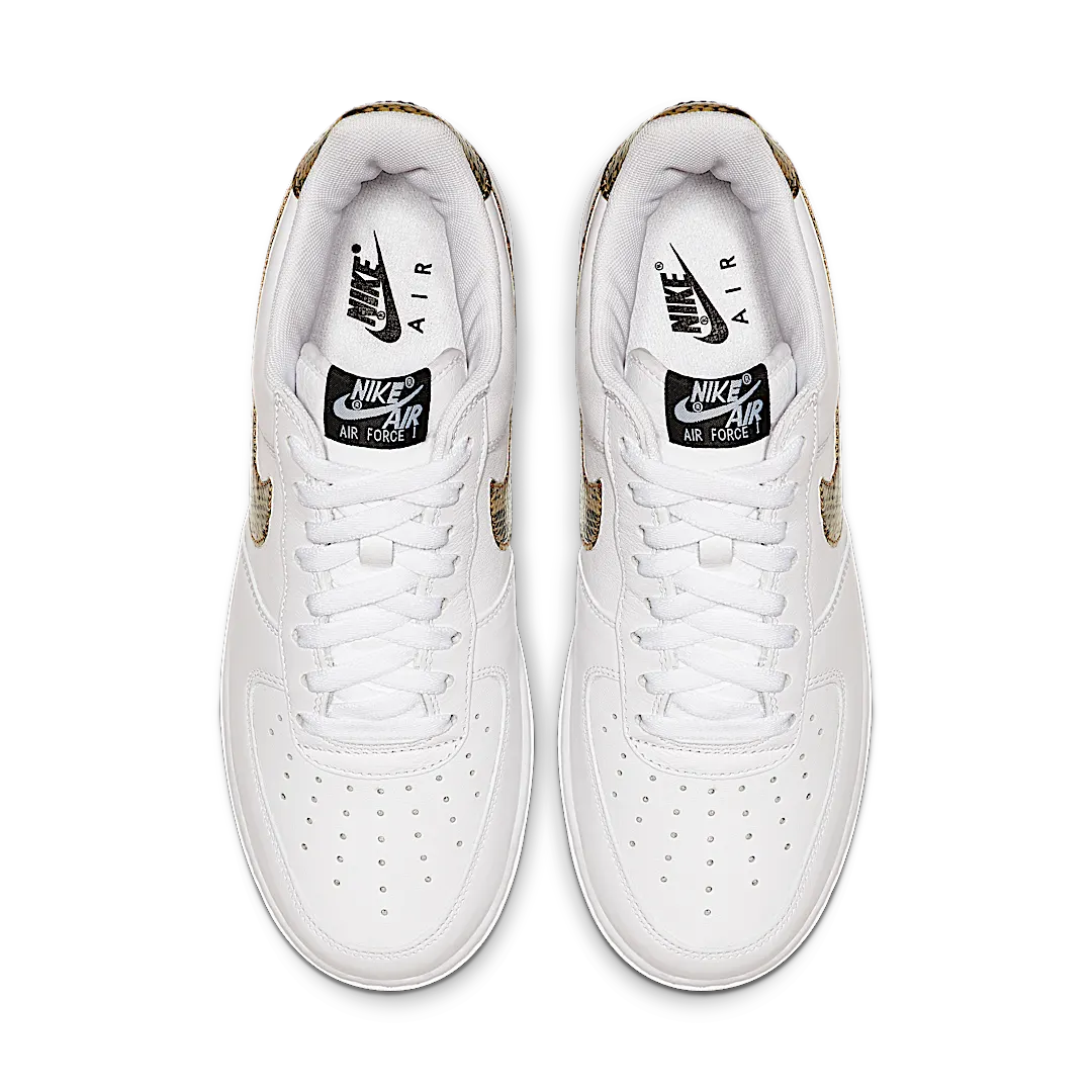 Overkicks - Nike Air Force 1 Low Retro Ivory Snake (AO1635-100) - par completo