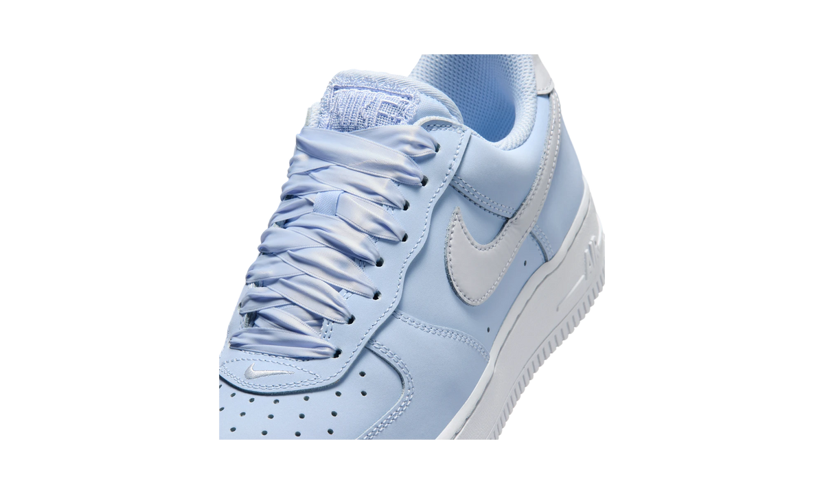 Overkicks - Nike Air Force 1 Low Retro Premium Ribbon Lace Hydrogen Blue (IR0871-400) - detalle lateral interior