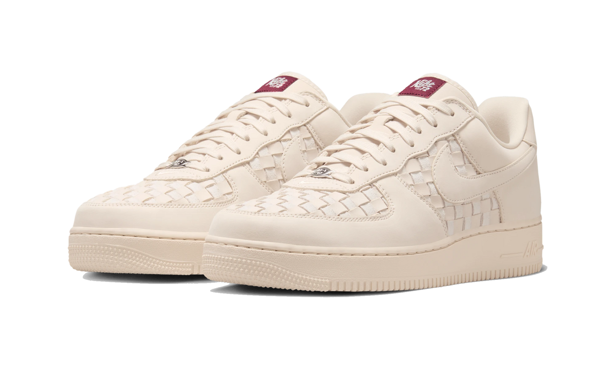 Overkicks - Nike Air Force 1 Low Retro Premium Woven Sanddrift Pale Ivory (IM5755-100) - vista trasera