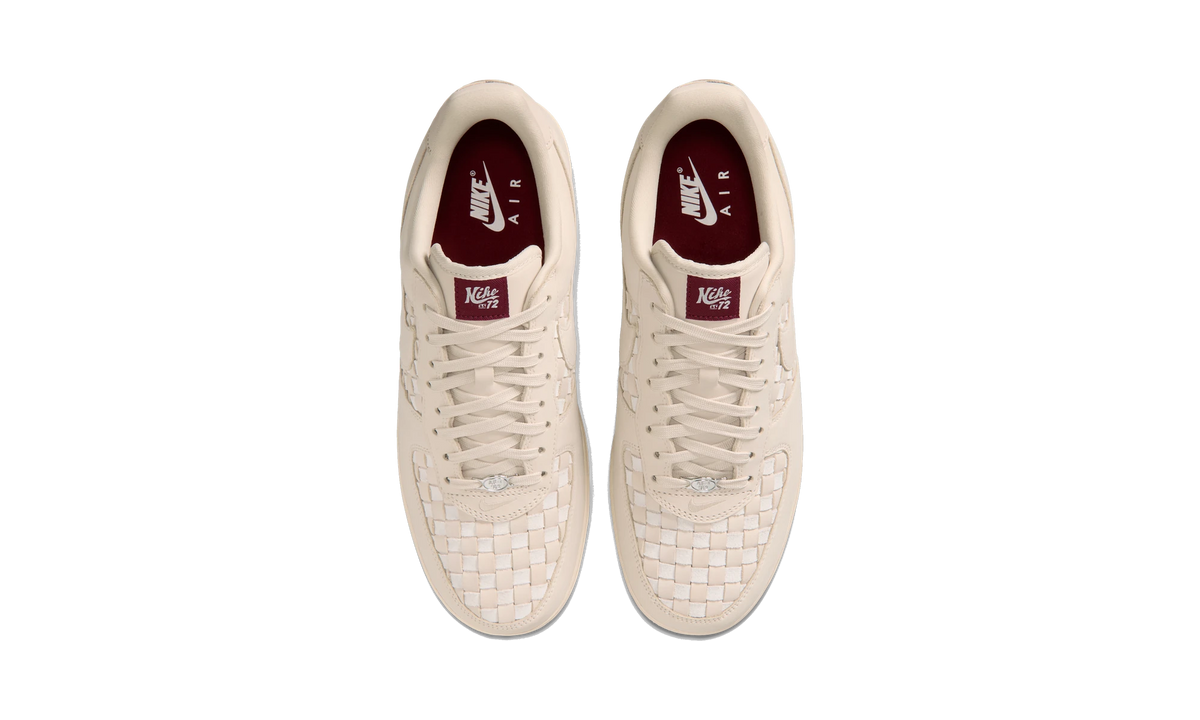 Overkicks - Nike Air Force 1 Low Retro Premium Woven Sanddrift Pale Ivory (IM5755-100) - vista superior
