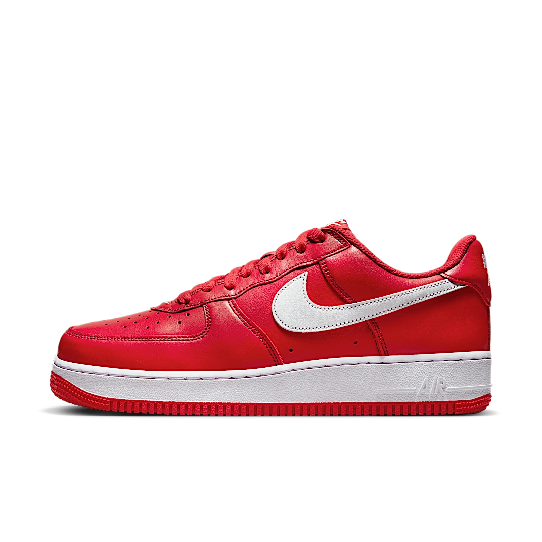 Overkicks - Nike Air Force 1 Low Retro QS Color of the Month University Red White (FD7039-600) - vista lateral