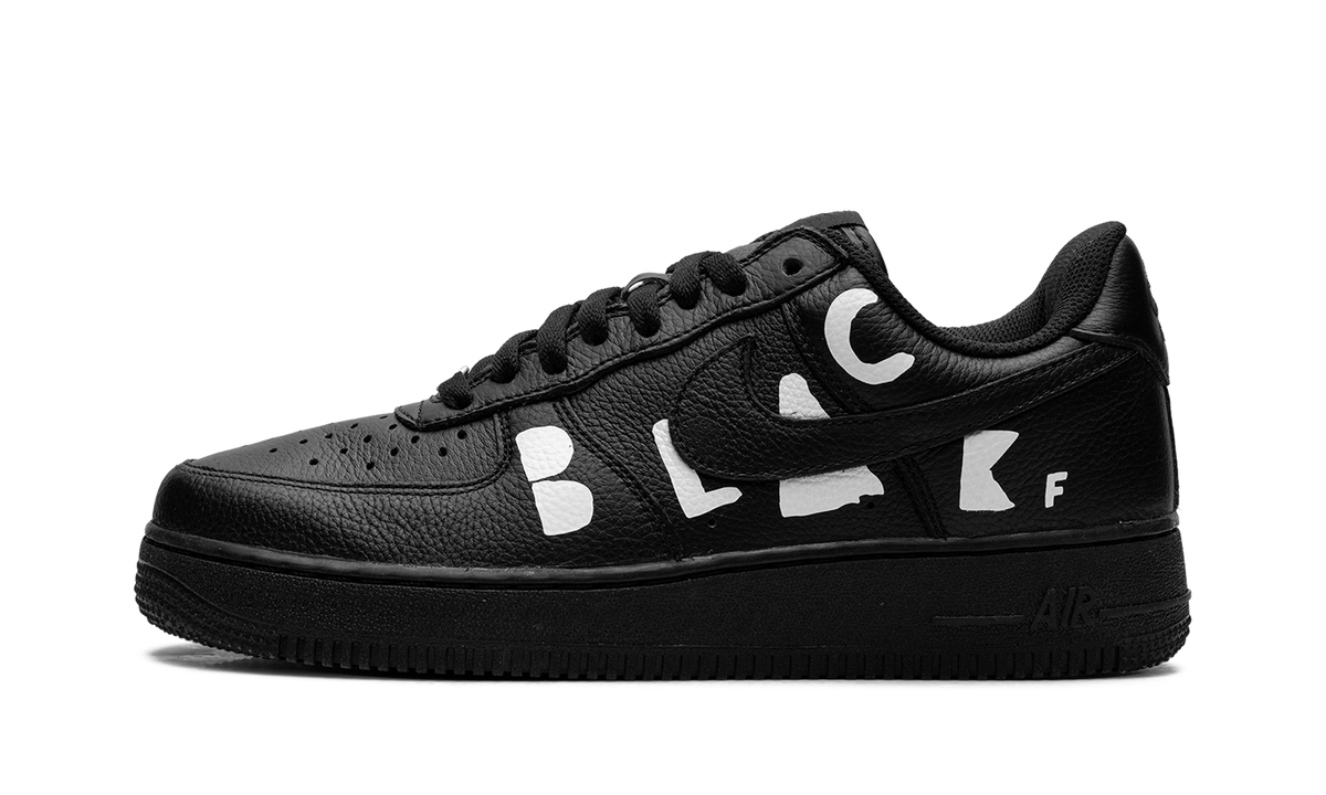 Overkicks - Nike Air Force 1 Low Retro SP BLACK Comme des Garçons Black (IB9949-001) - vista lateral