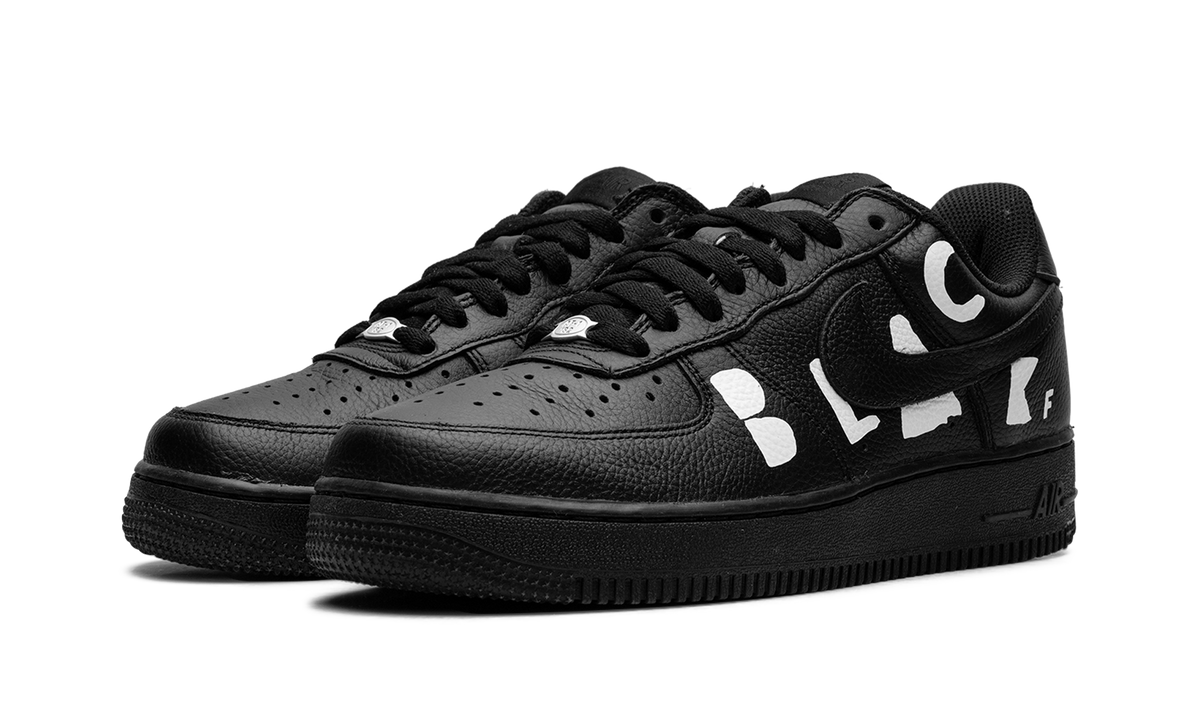 Overkicks - Nike Air Force 1 Low Retro SP BLACK Comme des Garçons Black (IB9949-001) - vista trasera