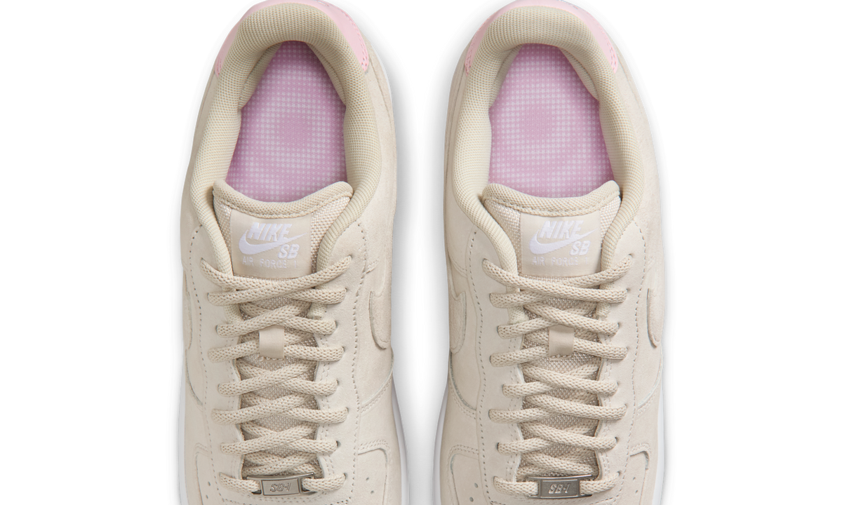 Overkicks - Nike Air Force 1 Low SB Light Orewood Brown Pink (HM8517-100) - vista superior