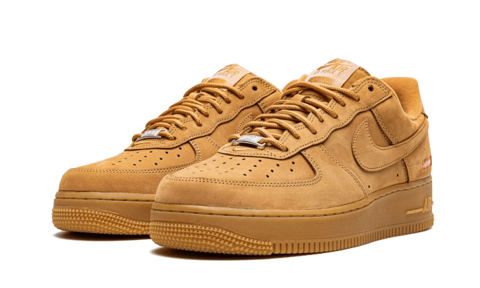 Overkicks - Nike Air Force 1 Low SP Supreme Wheat (DN1555-200) - vista trasera