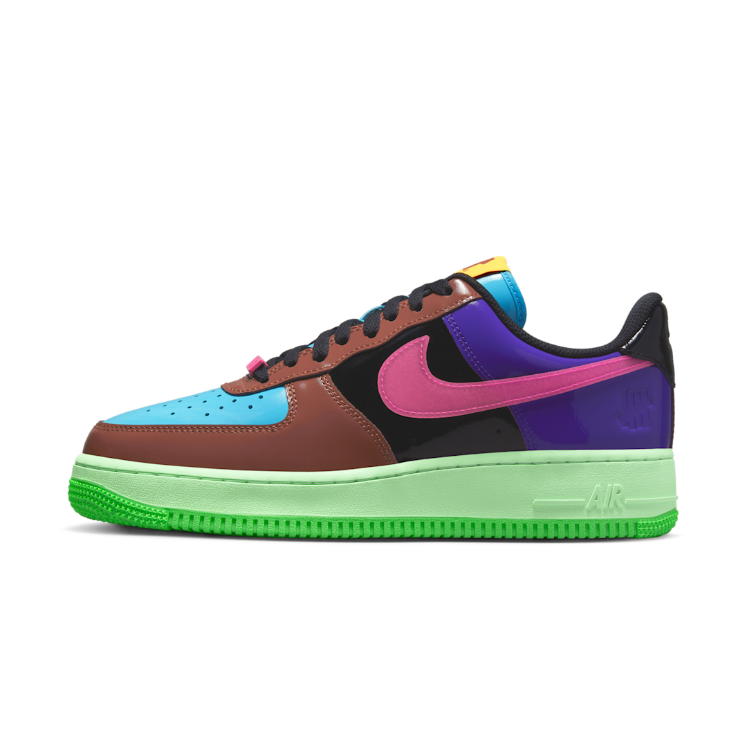 Overkicks - Nike Air Force 1 Low SP Undefeated Multi-Patent Pink Prime (DV5255-200) - vista lateral