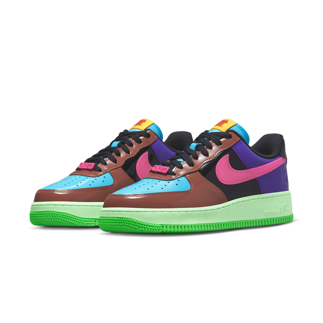 Overkicks - Nike Air Force 1 Low SP Undefeated Multi-Patent Pink Prime (DV5255-200) - vista trasera