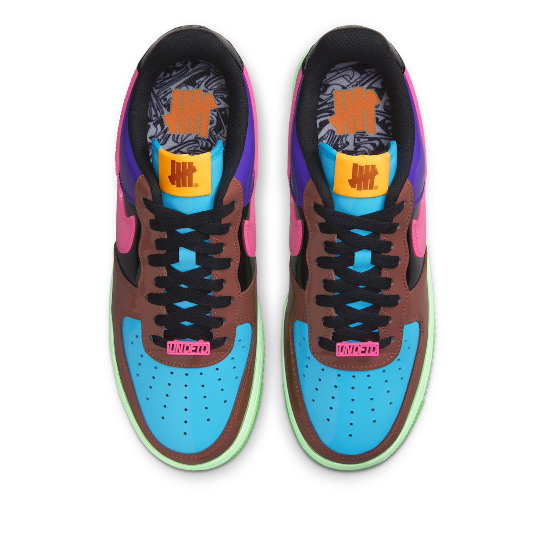 Overkicks - Nike Air Force 1 Low SP Undefeated Multi-Patent Pink Prime (DV5255-200) - par completo
