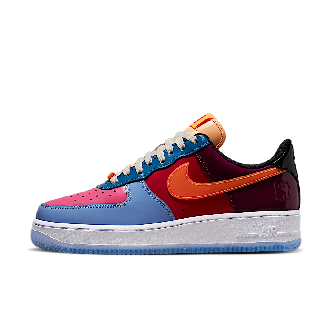 Overkicks - Nike Air Force 1 Low SP Undefeated Multi-Patent Total Orange (DV5255-400) - vista lateral