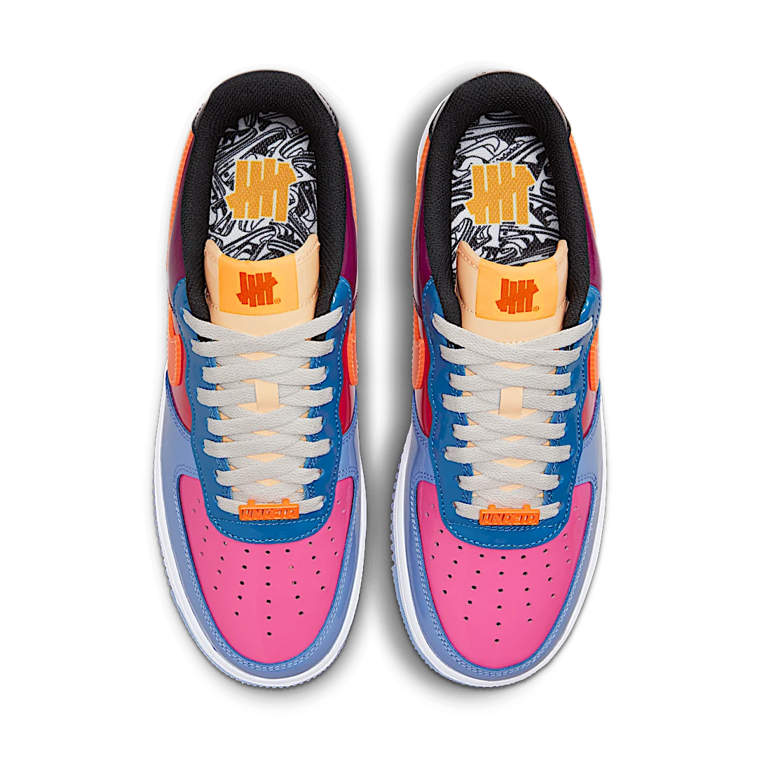 Overkicks - Nike Air Force 1 Low SP Undefeated Multi-Patent Total Orange (DV5255-400) - par completo