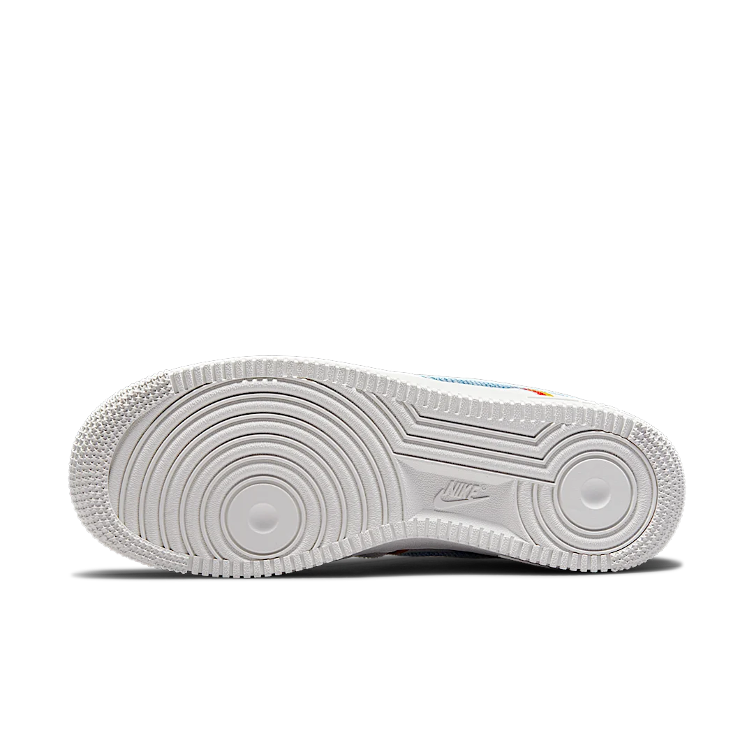 Overkicks - Nike Air Force 1 Low Sail Denim Swoosh (DJ4655-133) - detalle suela