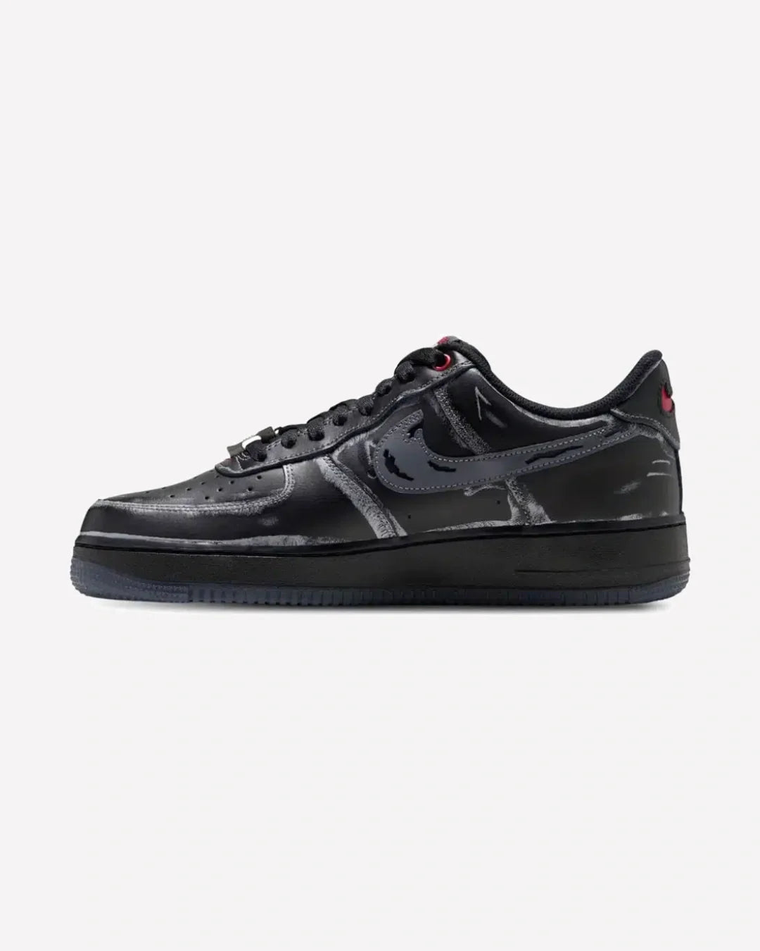 Overkicks - Nike Air Force 1 Low Scream Ghostface Black (IZ1207-010) - vista lateral