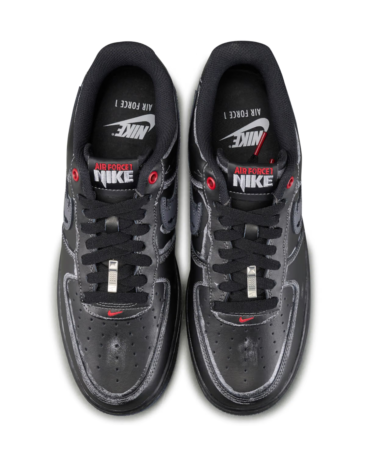 Overkicks - Nike Air Force 1 Low Scream Ghostface Black (IZ1207-010) - imagen 3