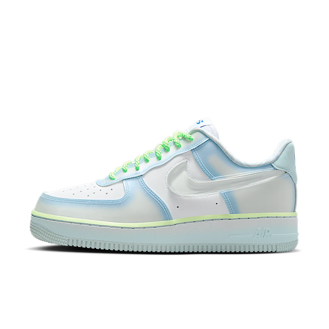 Overkicks - Nike Air Force 1 Low Serena Williams Design Crew Psychic Blue (HJ4399-400) - vista lateral