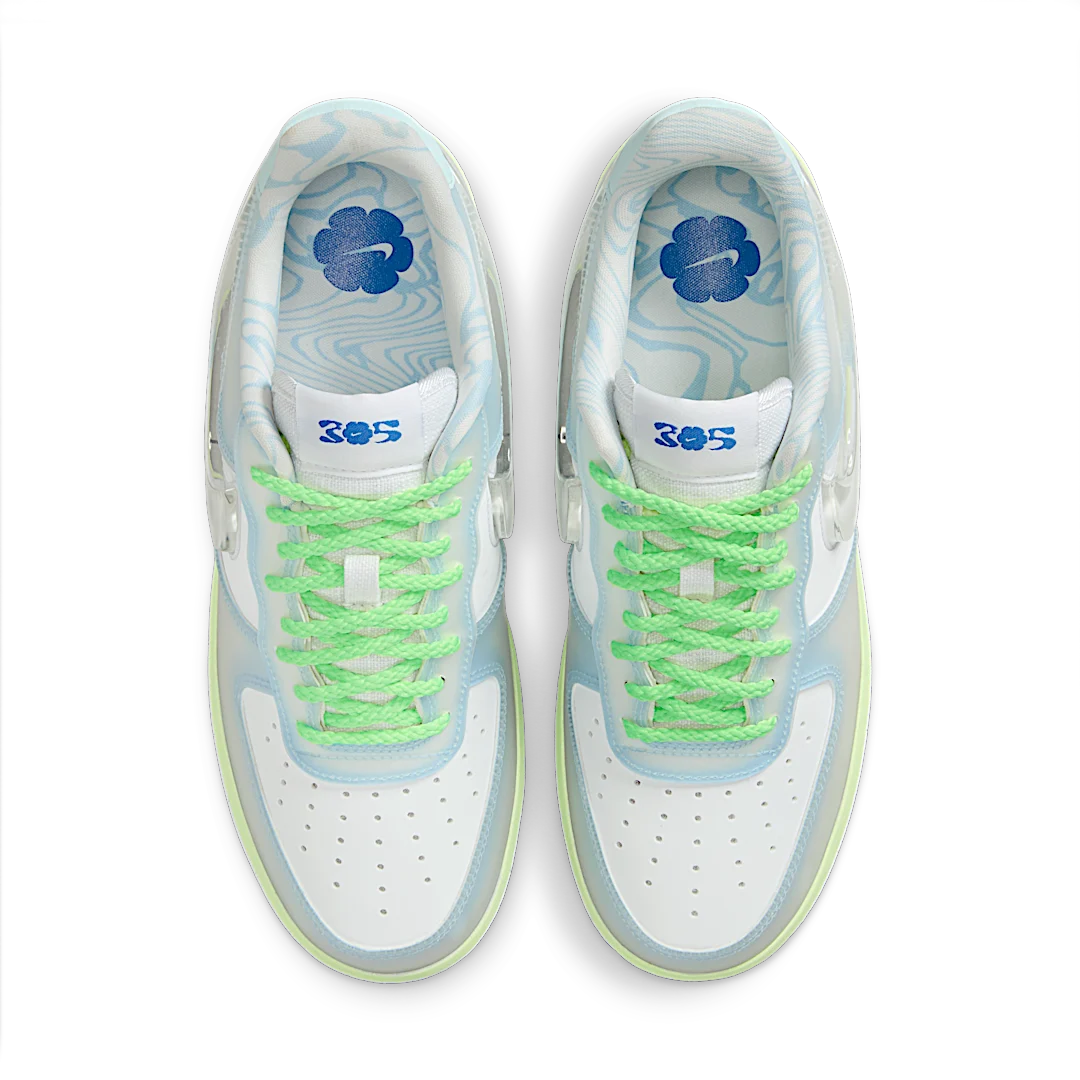 Overkicks - Nike Air Force 1 Low Serena Williams Design Crew Psychic Blue (HJ4399-400) - par completo