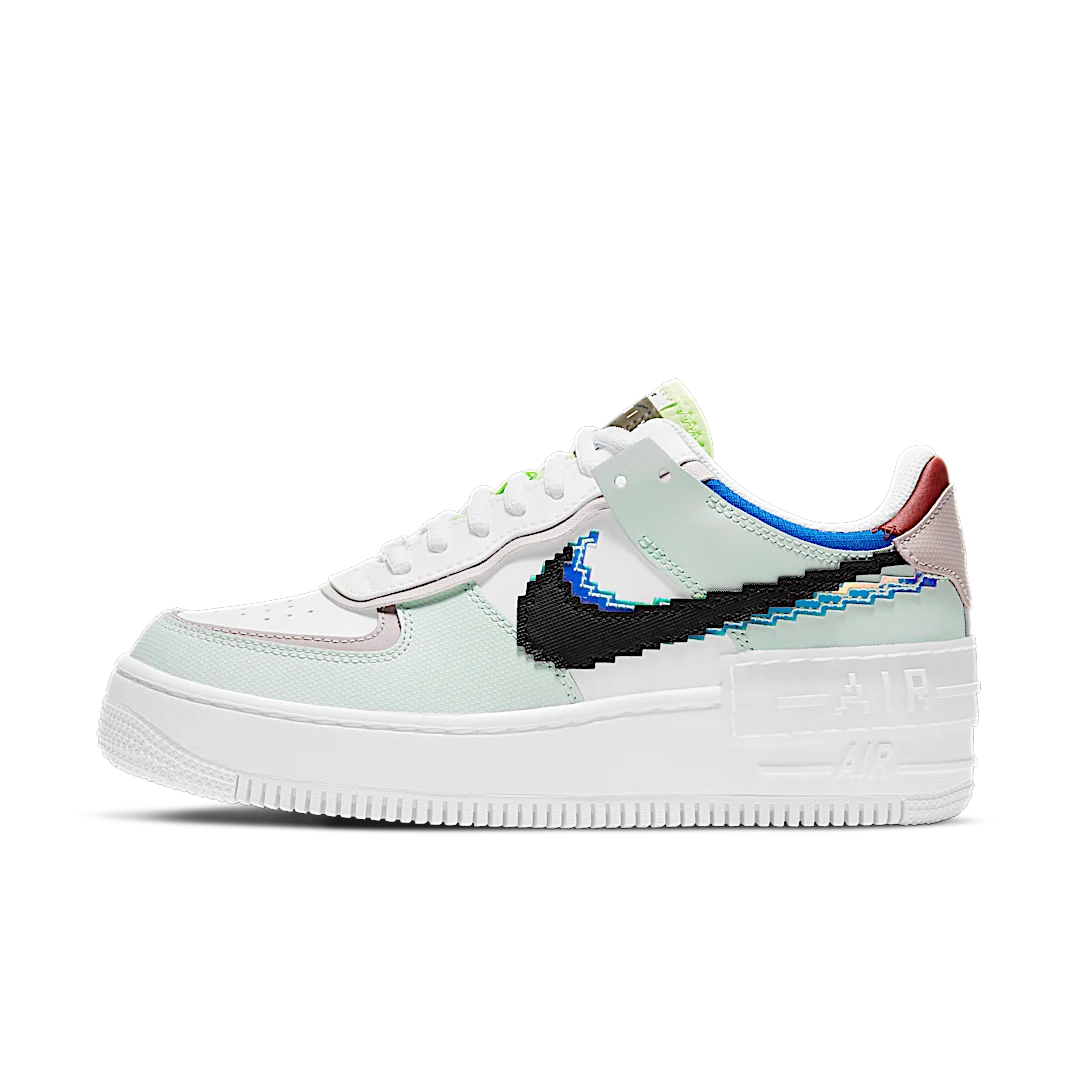 Overkicks - Nike Air Force 1 Low Shadow 8 Bit Barely Green (CV8480-300) - vista lateral