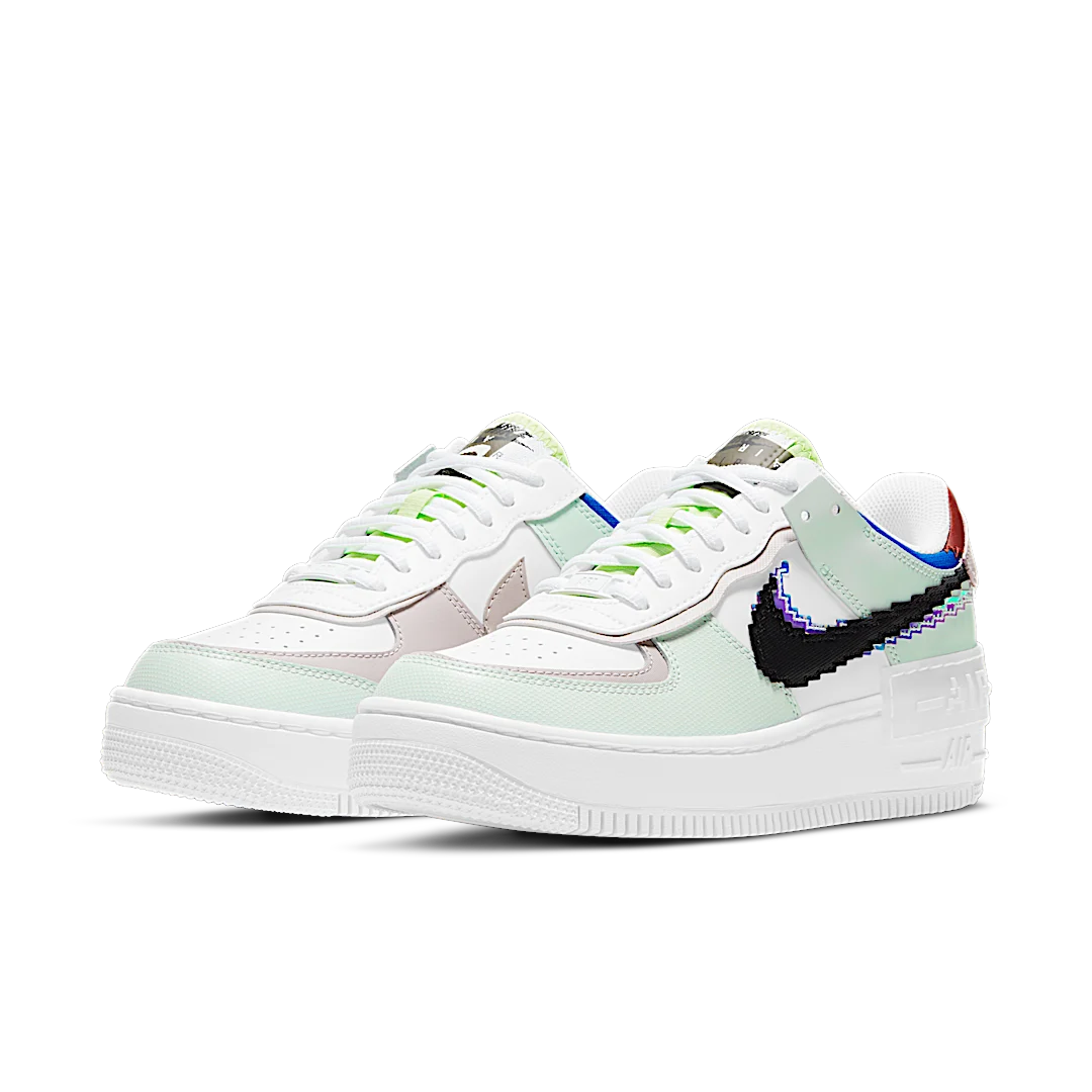 Overkicks - Nike Air Force 1 Low Shadow 8 Bit Barely Green (CV8480-300) - vista trasera