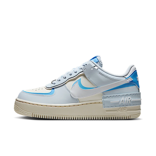 Overkicks - Nike Air Force 1 Low Shadow Blue Tint University Blue (DZ1847-400) - vista lateral