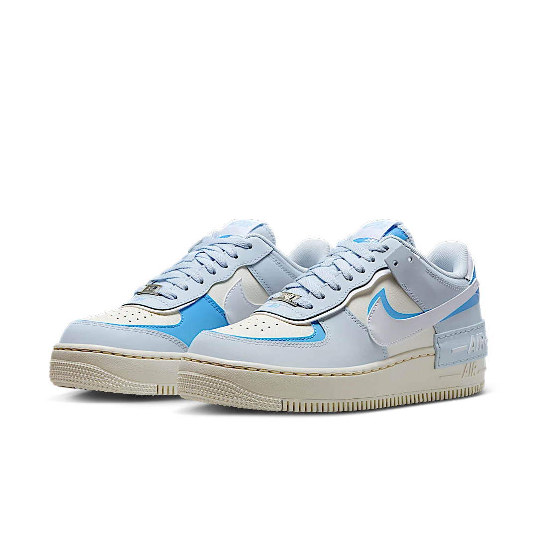Overkicks - Nike Air Force 1 Low Shadow Blue Tint University Blue (DZ1847-400) - vista trasera