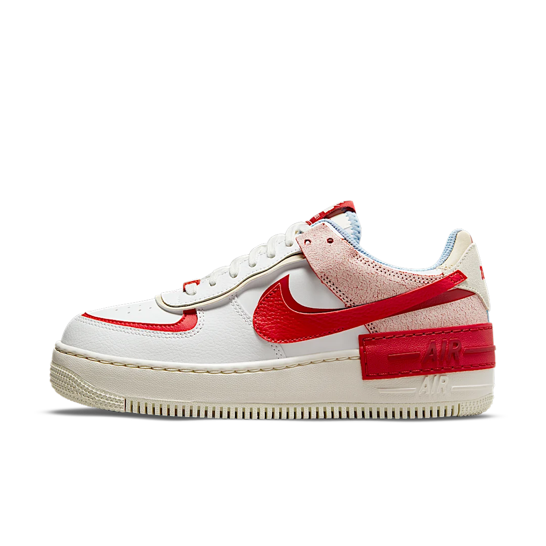Overkicks - Nike Air Force 1 Low Shadow Cracked Leather (CI0919-108) - vista lateral